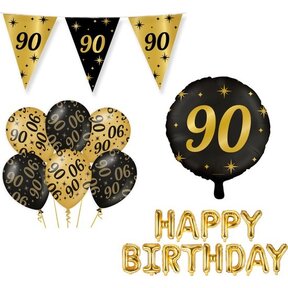 Classy Party 90 jaar verjaardag versiering pakket M