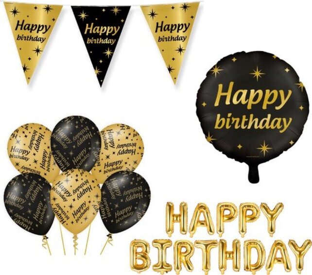 Classy Party Happy Birthday verjaardag versiering pakket M