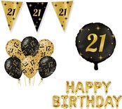 Classy Party 21 jaar verjaardag versiering pakket M