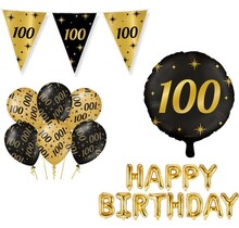 Classy Party 100 jaar verjaardag versiering pakket M