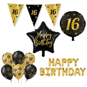 Classy Party 16 jaar verjaardag versiering pakket M2