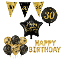 Classy Party 30 jaar verjaardag versiering pakket M2