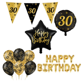 Classy Party 30 jaar verjaardag versiering pakket M2