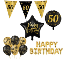Classy Party 50 jaar verjaardag versiering pakket M2