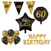 Classy Party 60 jaar verjaardag versiering pakket M2