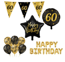 Classy Party 60 jaar verjaardag versiering pakket M2