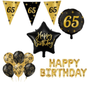 Classy Party 65 jaar verjaardag versiering pakket M2
