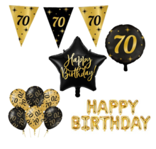 Classy Party 70 jaar verjaardag versiering pakket M2