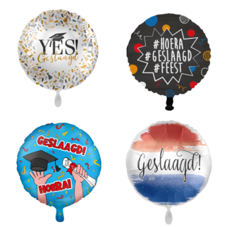 Geslaagd folieballonnen met helium