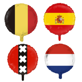 Landen folieballonnen met helium