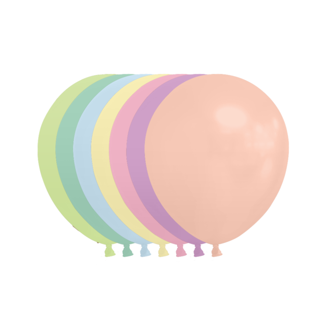 Pastel Ballonnen 13 cm – 100 stuks – Macaronkleuren