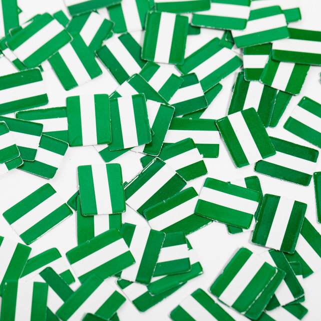 Tafelconfetti Rotterdam Groen-Wit – 14 Gram