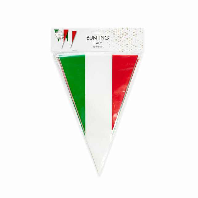 Vlaggenlijn Italië 10 Meter – Italiaanse Vlag Plastic