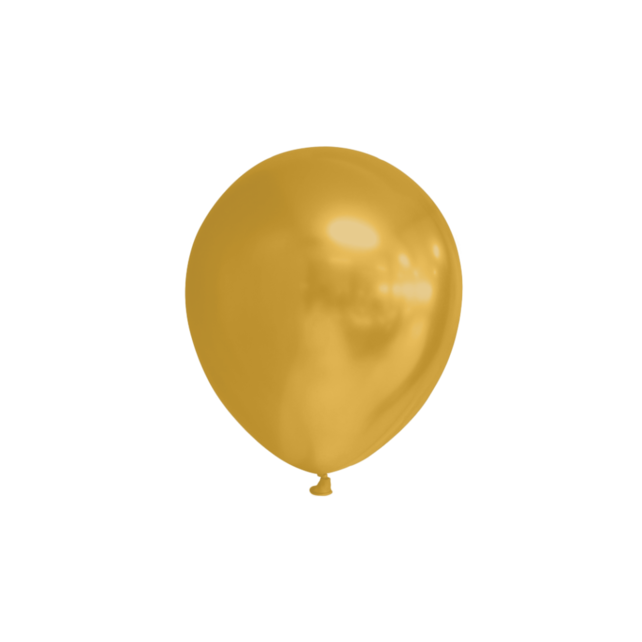 Metallic Gouden Ballonnen 13 cm – 100 stuks – Luxe Feestglans