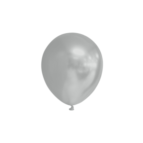Metallic Zilveren Ballonnen 13cm 100 stuks