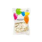 Witte Ballonnen 13 cm – 100 stuks – Neutraal & Stijlvol