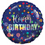 Amscan Happy Birthday folieballon 43 cm Amscan Happy Birthday folieballon 43 cm