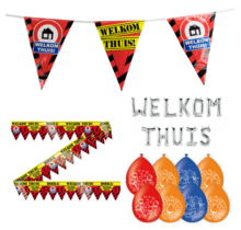 Welkom Thuis Verkeersbord Versiering pakket - M