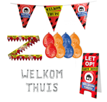 Welkom Thuis Verkeersbord Versiering pakket - L