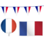 Feest-vieren Frankrijk versiering pakket S – vlag, vlaggenlijn & ballon Feest-vieren Frankrijk versiering pakket S – vlag, vlaggenlijn & ballon