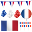 Feest-vieren Frankrijk feestpakket L – vlag, ballonnen, prikkers & versiering Feest-vieren Frankrijk feestpakket L – vlag, ballonnen, prikkers & versiering