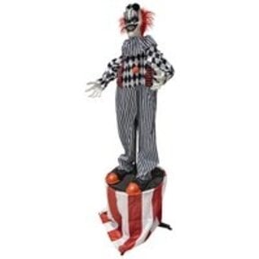 Animatronic Standing Clown on Stage halloween
