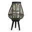 Senza Bamboo Lantaarn Zwart/Groen