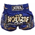 Joya Kickboks broekje "Pro Thai" 38 Blauw met goud/zilver
