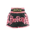 Joya Kickboks broekje "Thai Pro 36" Zwart met Roze