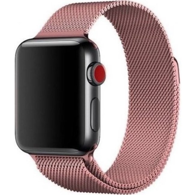 Marque 123watches Apple Watch milanese bracelet - rose rouge