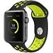 Marque 123watches Apple Watch double sport bracelet - noir jaune