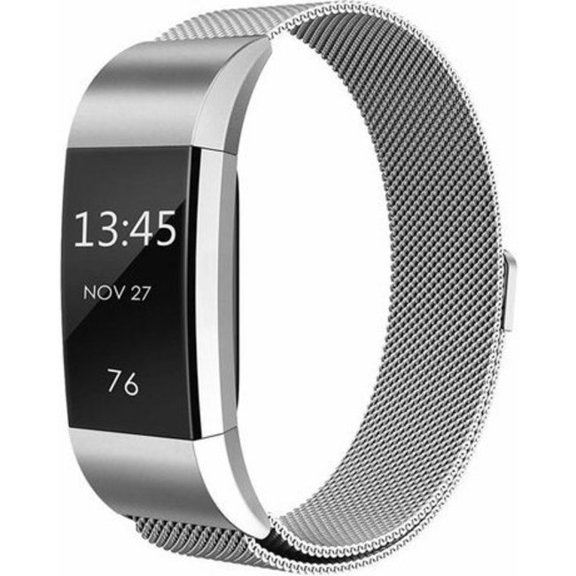 Marque 123watches Fitbit Charge 2 milanese bracelet - d'argent