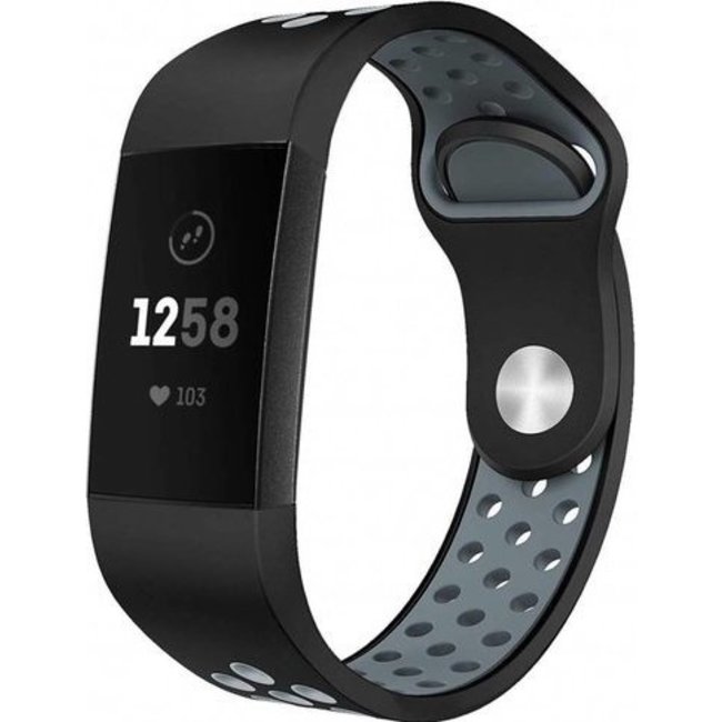 Fitbit Charge 3 & 4 bracelet sportif  - noir gris