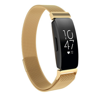 Marque 123watches Fitbit Inspire Milanais bracelet - or