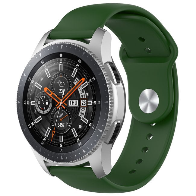 Marque 123watches Bracelet en silicone Huawei Watch GT - armée verte