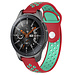 Marque 123watches Polar Vantage M / Grit X double bracelet en silicone - sarcelle rouge