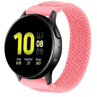 Marque 123watches Samsung Galaxy Watch solo tressé bracelet - poinçon rose