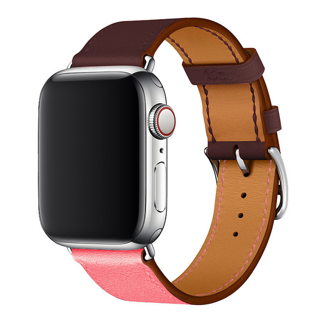 Apple Watch cuir chanter tour bracelet - rose violet