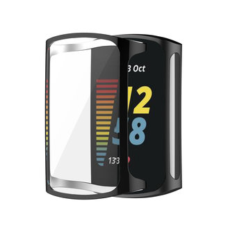 Merk 123watches Fitbit Charge 5 Étui souple - noir