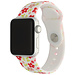 Marque 123watches Bracelet de sport imprimé Apple Watch - fleurs rouges