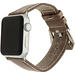 Marque 123watches Apple Watch bracelet rétro en cuir - marron clair