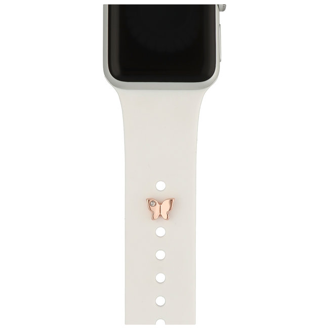 Apple Watch bijoux papillon - or rose