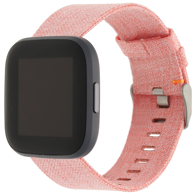 Marque 123watches Fitbit Versa nylon gesp bracelet - orange