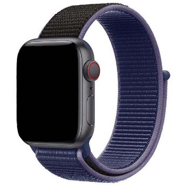 Marque 123watches Apple Watch nylon sport loop bracelet - bleu nuit