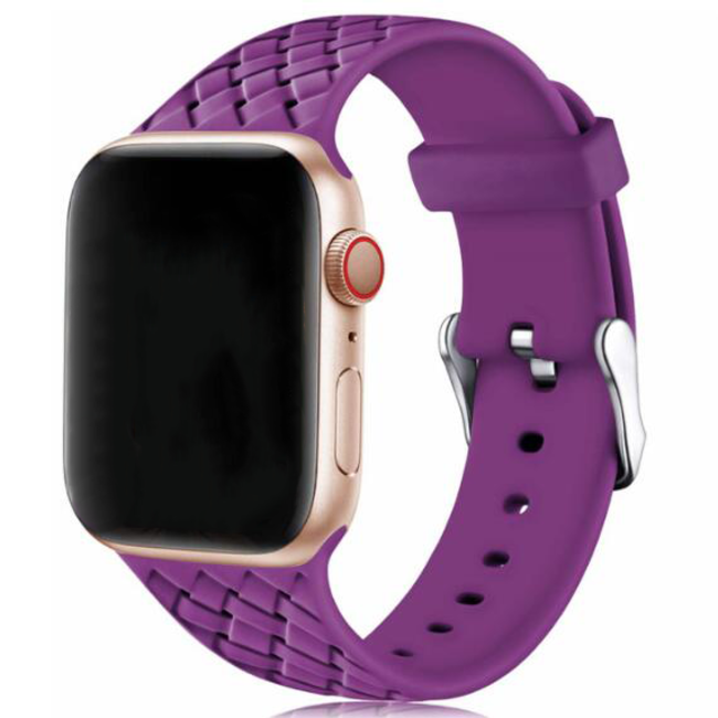 Apple Watch woven silicone bracelet - violet