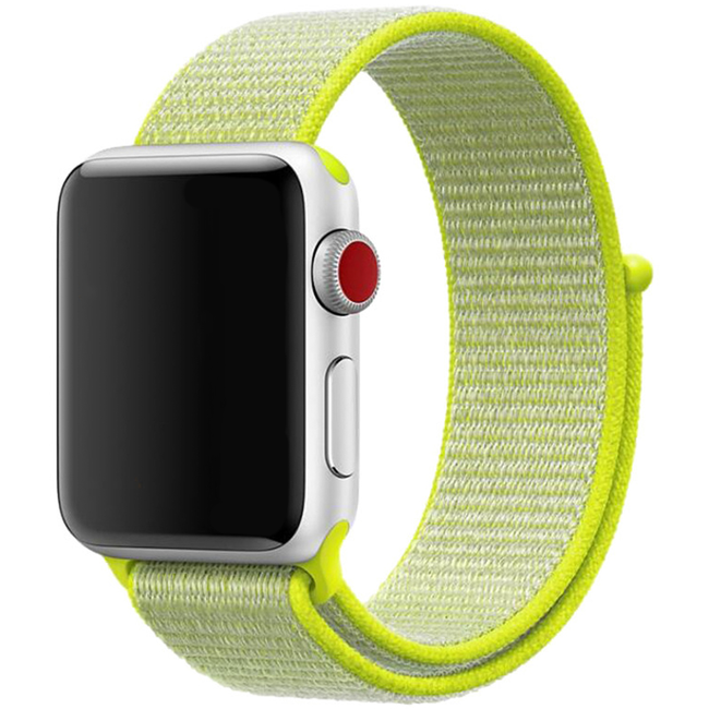 Marque 123watches Apple Watch nylon sport loop bracelet - jaune