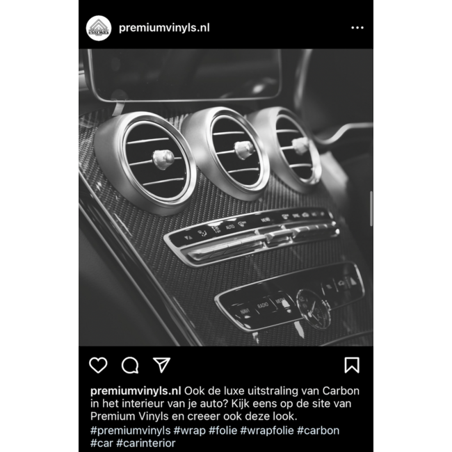 PREMIUMVINYLS CARBON  ZWART 5D WRAPFOLIE