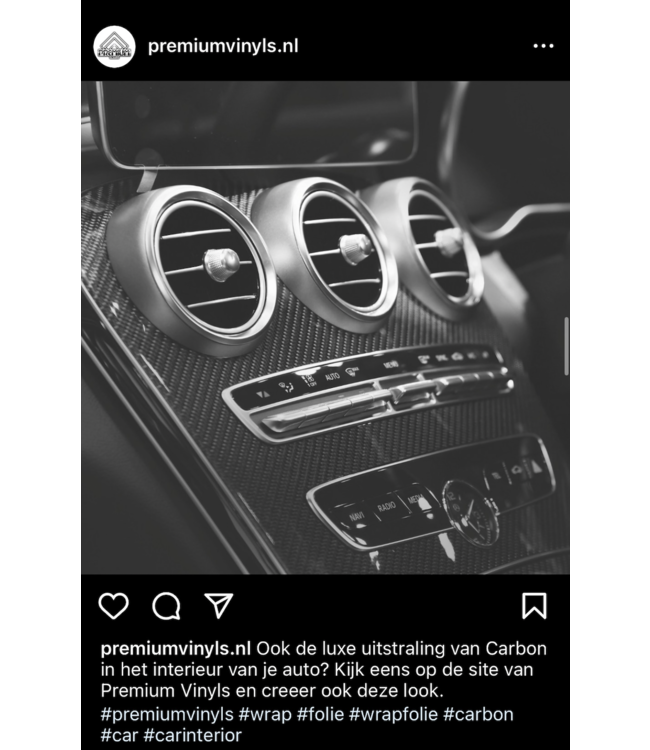 CARBON  ZWART 5D WRAPFOLIE