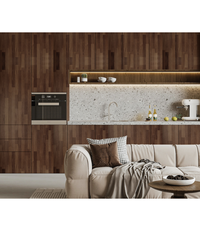 Houtlook Warm Bruin Rubberwood