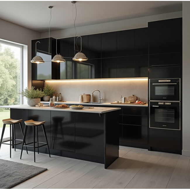 GLANS ZWARTE WRAPFOLIE